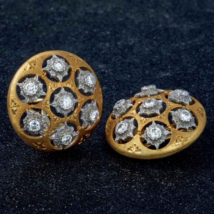 Buccellati Vintage Diamond Earrings, Italy | J.S. Fearnley | 6547