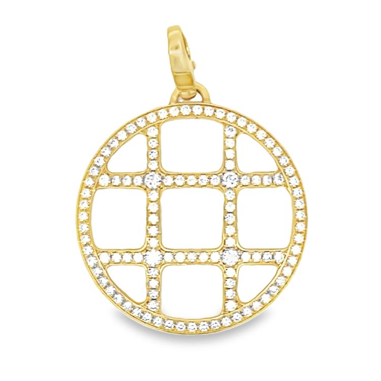 Cartier Diamond Pasha Pendant Choker Necklace, Leather and 18 Karat Yellow Gold