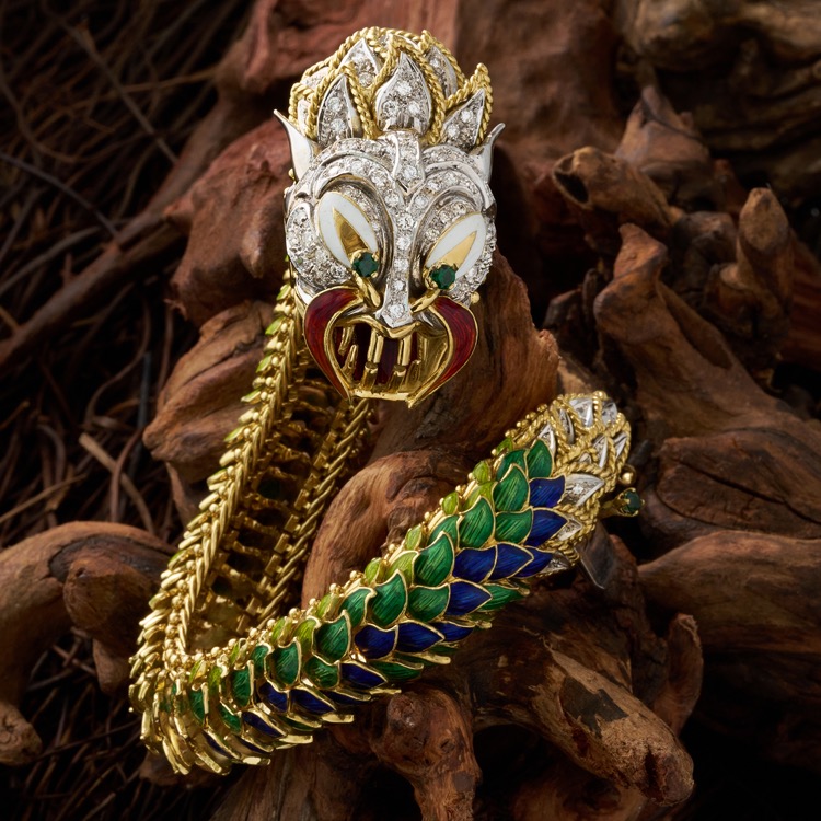 Dragon Bracelet Bangle For Men Women 24k Gold Bangle Mascot Jewelry Animal  Bracelet Guyana South America Bangle - Bangles - AliExpress